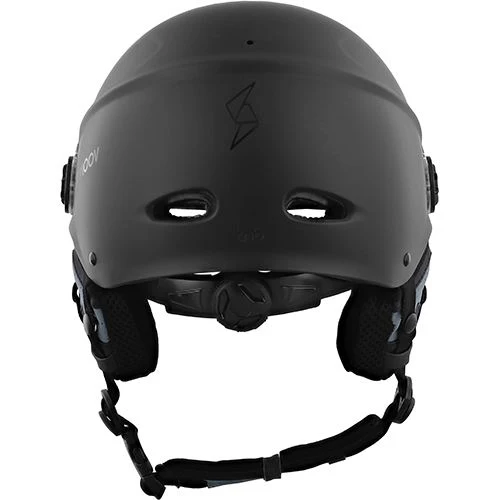 Capacete com Viseira e Protetores auriculares removíveis - Tamanho L - Preto - Image 4