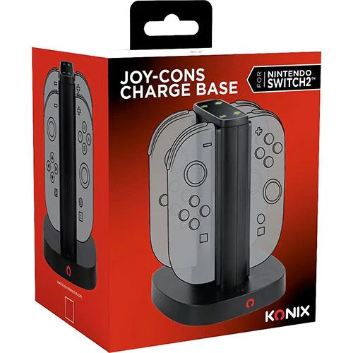 Carregador 4 em 1 Konix para Nintendo Switch 2 - Preto - Image 3