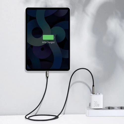 Carregador Baseus USB / USB- C com Carregamento Rápido 30W - Branco - Image 6