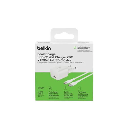 Carregador Belkin BOOST Charge 25W USB C 1m - Branco - Image 4