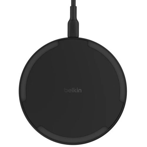 Carregador BoostCharge Qi Wireless Charging Pad 15W + Adaptador de Corrente - Preto - Image 4