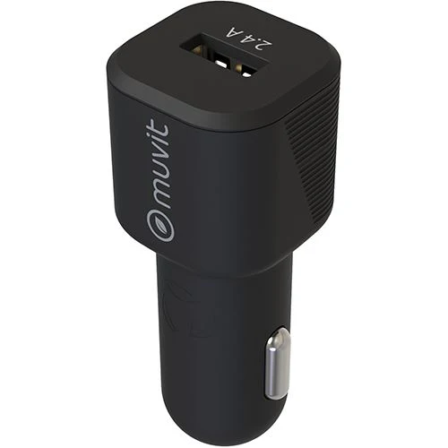 Carregador de Carro Muvit USB 12W - Preto - Image 2
