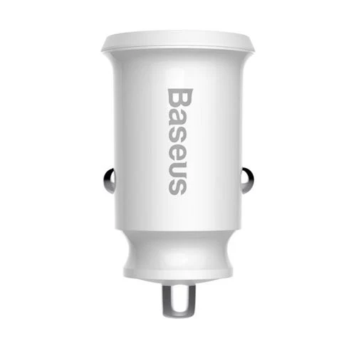 Carregador de Isqueiro Baseus 2x USB - Branco - Image 2