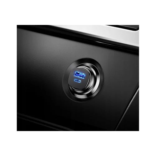 Carregador de Isqueiro Baseus USB+USB-C - Preto - Image 2