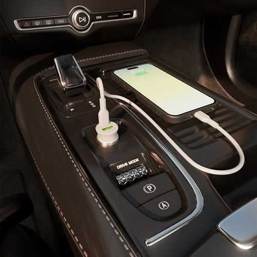 Carregador de Isqueiro Puro Pro Lite USB+ USB-C - Branco - Image 9