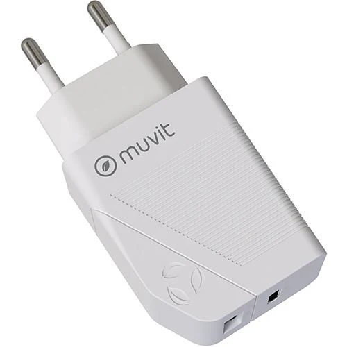 Carregador de Parede Muvit USB 18W + PD Tipo C 20W - Branco - Image 3