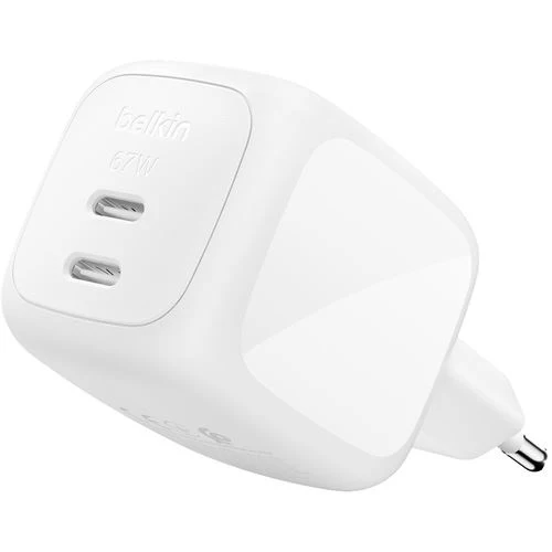 Carregador GaN 2x USB-C Belkin Boost Charge Pro 67W - Branco - Image 3