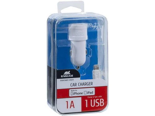 Carregador Isqueiro Rivacase 5 W + Cabo Lightning Branco (VA4215WD2) - Image 3