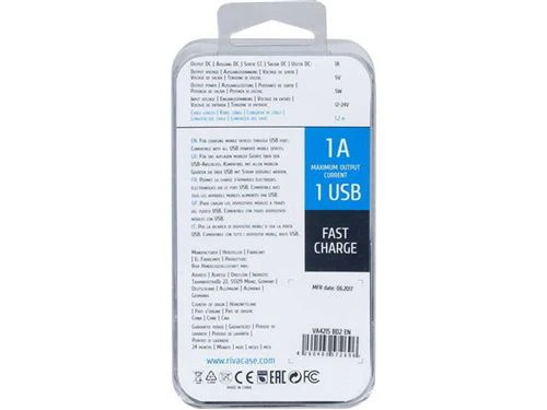 Carregador Isqueiro Rivacase 5 W + Cabo Lightning Preto (VA4215BD2) - Image 4