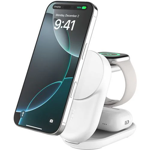 Carregador Qi 3 em 1 Belkin UltraCharge - Branco - Image 7