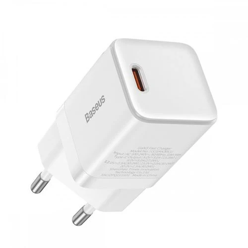 Carregador Rápido Gan3 Baseus 30W - Branco - Image 3