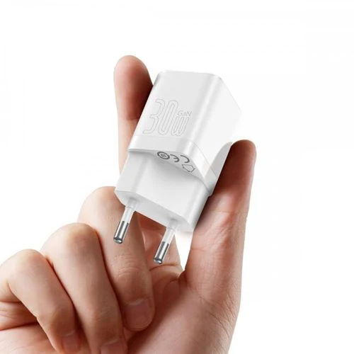 Carregador Rápido Gan3 Baseus 30W - Branco - Image 4