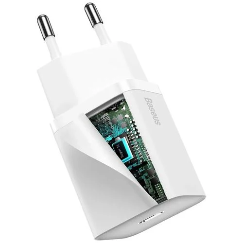 Carregador Rápido USB-C Baseus Super SI 20W - Branco - Image 4