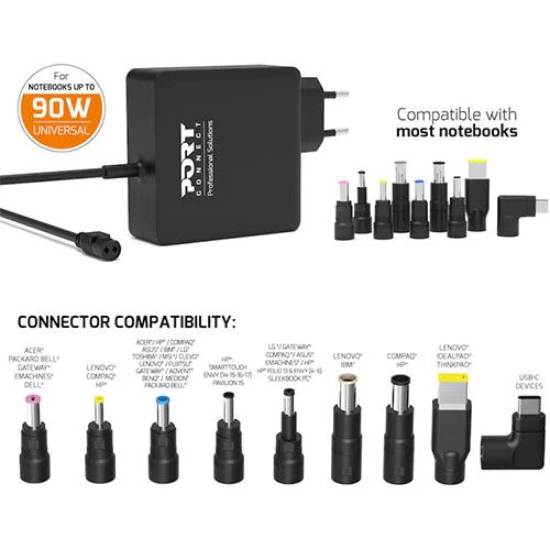 Carregador Universal Port Connect 90W - 900007B-EU - Image 4