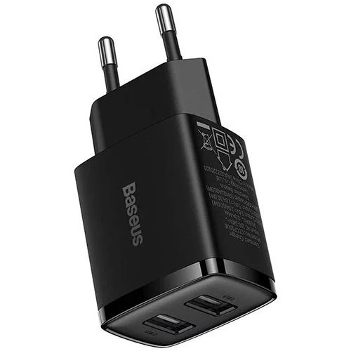 Carregador USB Baseus Compact Quick Charger - 10.5W - Preto - Image 2