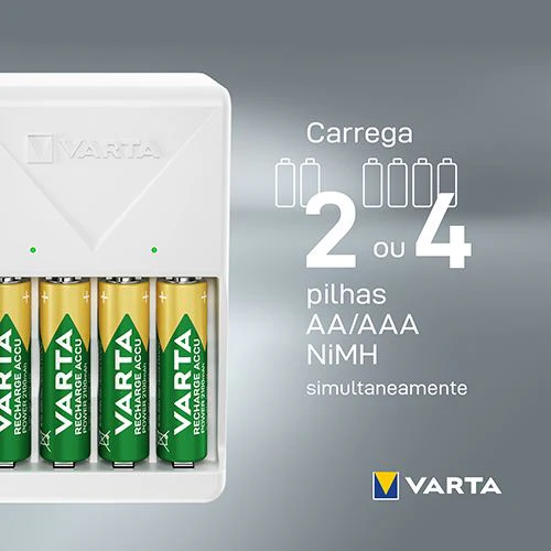 Carregador Varta Plug Charger AA/AAA + 4x Pilhas AA 2100mAh - Image 3