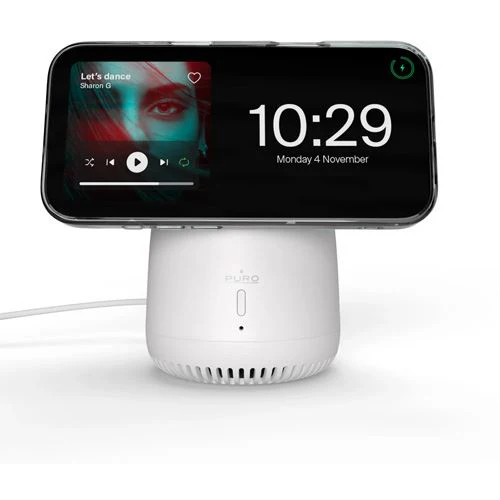 Carregador Wireless MagSafe 15W e Coluna Portátil Bluetooth Puro Magtune - Branco - Image 5