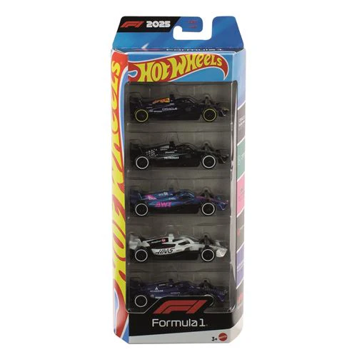 Carro Hot Wheels Fórmula 1 - Pack 5 Unidades - Mattel - Envio Aleatório