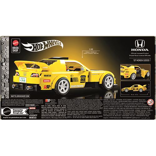 Carro Hot Wheels Speed '07 Honda S2000 - DIY - Mattel Brick Shop - Image 4