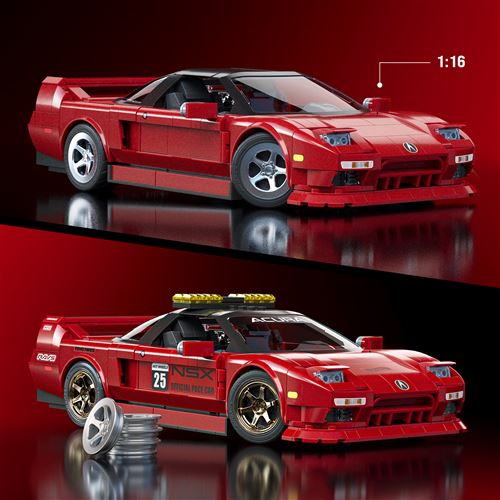 Carro Hot Wheels Speed ´90 Acura NSX - Series Acura - Set de Construção 876 Peças - Mega | Mattel Brick Shop - Image 4
