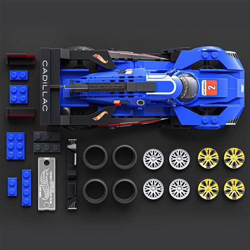 Carro Hot Wheels Speed Cadillac Project GTP Hypercar - Series Cadillac - Set de Construção 236 Peças - Mega | Mattel Brick Shop - Image 3