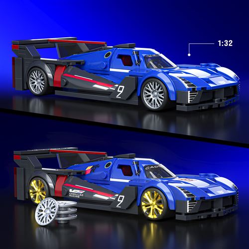Carro Hot Wheels Speed Cadillac Project GTP Hypercar - Series Cadillac - Set de Construção 236 Peças - Mega | Mattel Brick Shop - Image 4
