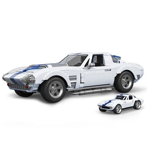Carro Hot Wheels Speed  Corvette Grand Sport - Series Corvette - Set de Construção 918 Peças - Mega | Mattel Brick Shop - Image 2