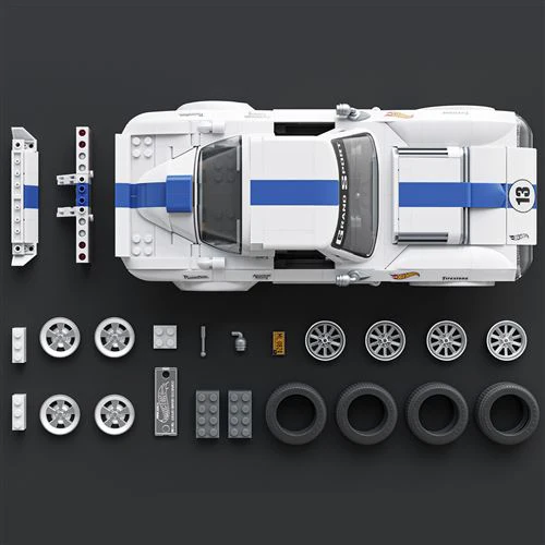 Carro Hot Wheels Speed  Corvette Grand Sport - Series Corvette - Set de Construção 918 Peças - Mega | Mattel Brick Shop - Image 3