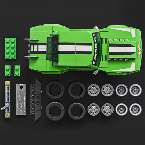 Carro Hot Wheels Speed Custom '68 Camaro - Series Camaro - Set de Construção 289 Peças - Mega | Mattel Brick Shop - Image 3
