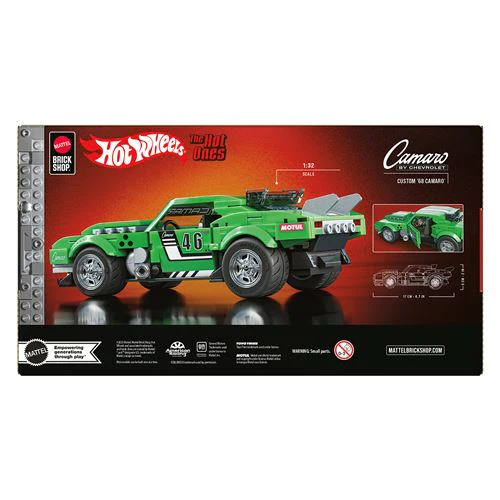 Carro Hot Wheels Speed Custom '68 Camaro - Series Camaro - Set de Construção 289 Peças - Mega | Mattel Brick Shop - Image 6