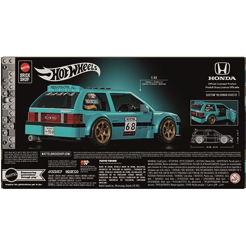 Carro Hot Wheels Speed Custom '90 Honda Civic EF - DIY - Mattel Brick Shop - Image 4