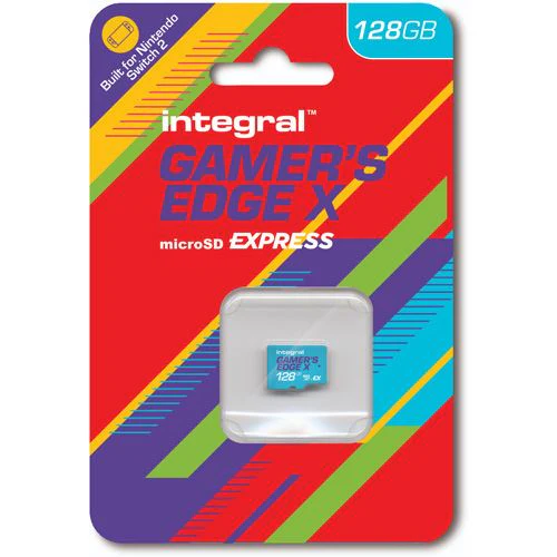 Cartão de Memória Integral Gamer's Edge MicroSD Express Nintendo Switch - 128GB