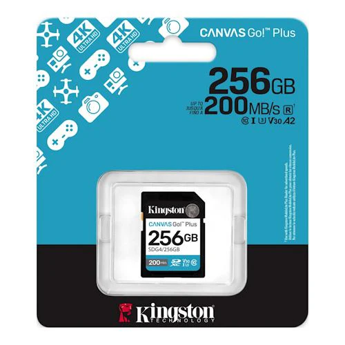 Cartão de Memória SDXC Kingston Canvas Go! Plus - 256GB - Image 3