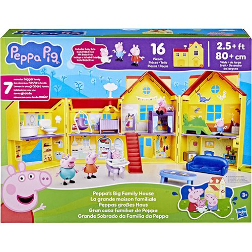Casa Familiar da Peppa Pig - Sobrado Grande 16 Peças - Hasbro
