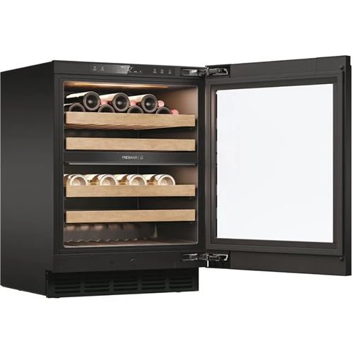 Cave de Vinho Encastrável Haier HUC44GDEH1 | 81,6x59,7x57,5 cm | 44 Garrafas | Duas Zonas de Temperatura | E | Preto - Image 3
