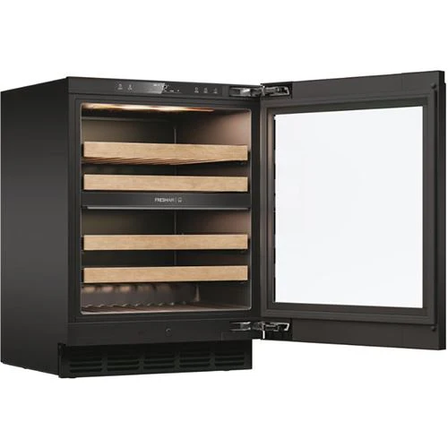 Cave de Vinho Encastrável Haier HUC44GDEH1 | 81,6x59,7x57,5 cm | 44 Garrafas | Duas Zonas de Temperatura | E | Preto - Image 4