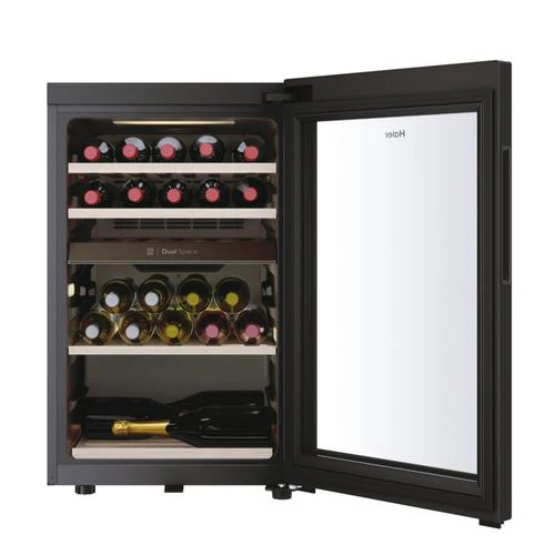 Cave de Vinho Haier HWS42GDAU1 | 82x49,7x58,5 cm | 42 Garrafas | G | Preto - Image 4