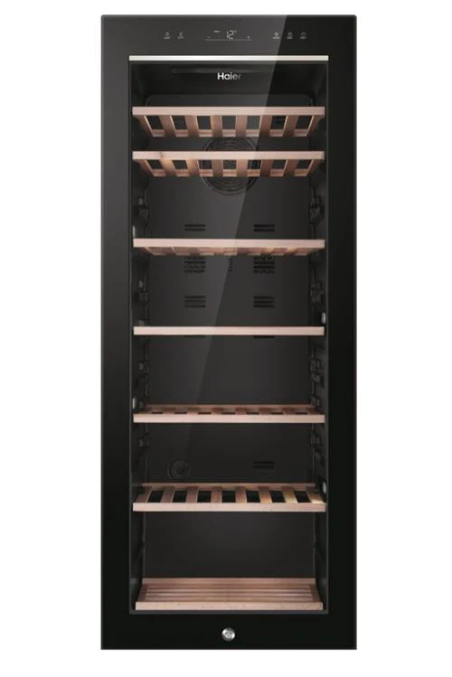 Cave de Vinho Haier HWS84GA | 127x49,7x58,5 cm | 84 Garrafas | G | Preto