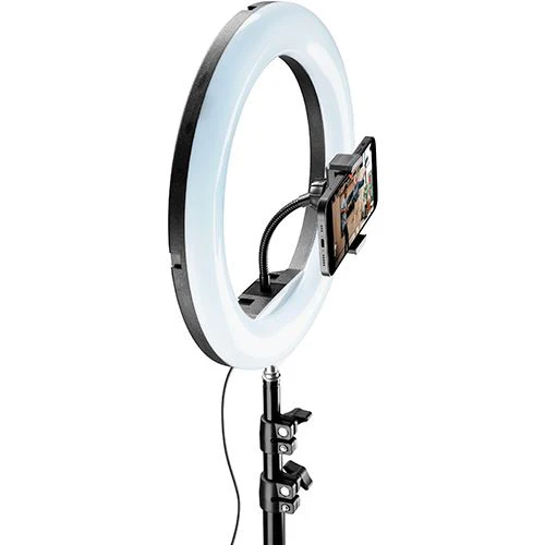 Tripé + Ring Light Pro Cellularline para Smartphone - Image 3