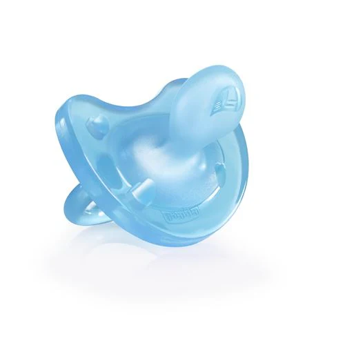 Chupeta Physio Soft em Silicone Azul 0 a 6 Meses - 1 Unidade - Chicco - Image 2