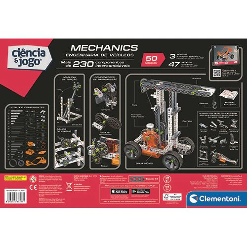 Ciência e Jogo Build Laboratório de Mecânica: Engenharia de Veiculos - STEM - Clementoni - Image 3