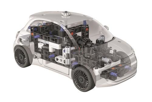 Ciência e Jogo Build Laboratório de Mecânica: Fiat 500 Eléctrico - Clementoni - Image 5