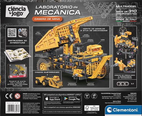 Ciência e Jogo Laboratório de Mecânica: Camião de Mina - STEM - Clementoni - Image 5