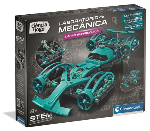 Ciência e Jogo Laboratório de Mecânica: Carro Supersónico - STEM - Clementoni