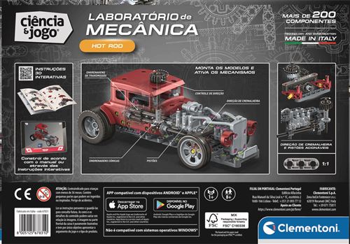 Ciência e Jogo Laboratório de Mecânica: Hot Rod - STEM - Clementoni - Image 4