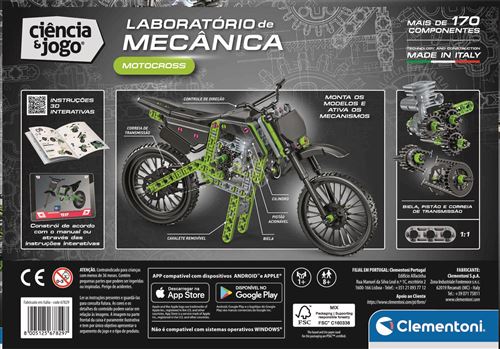 Ciência e Jogo Laboratório de Mecânica: Motocross - STEM - Clementoni - Image 4