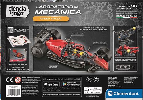Ciência e Jogo Laboratório de Mecânica: Speed Racer - STEM - Clementoni - Image 4