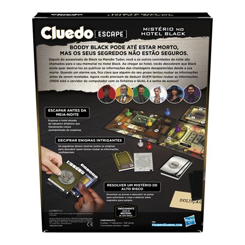 Jogo de Tabuleiro Clue Escape: The Midnight Hotel - Hasbro Gaming - Image 3