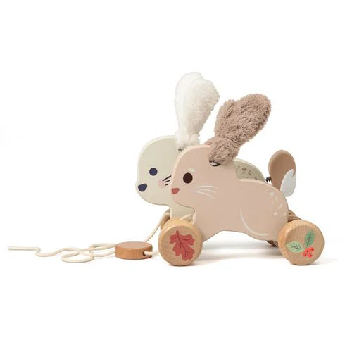Coelhos de Madeira para Puxar - Nature & Découvertes - Image 2