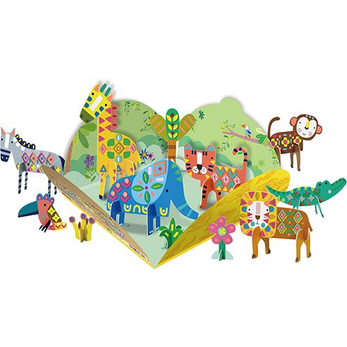 Cola e Brinca Animais do Safari - Stick 'N' Play Stickers - Avenir | Sig Toys - Image 3